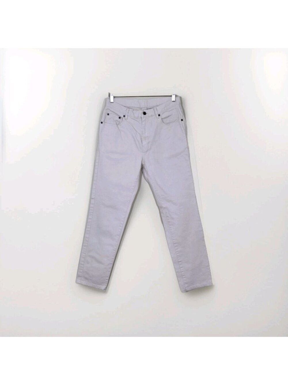 Proper Cloth 5 Pocket Pants 31x28 Akita Cream Stretch Organic Cotton Slub Twill